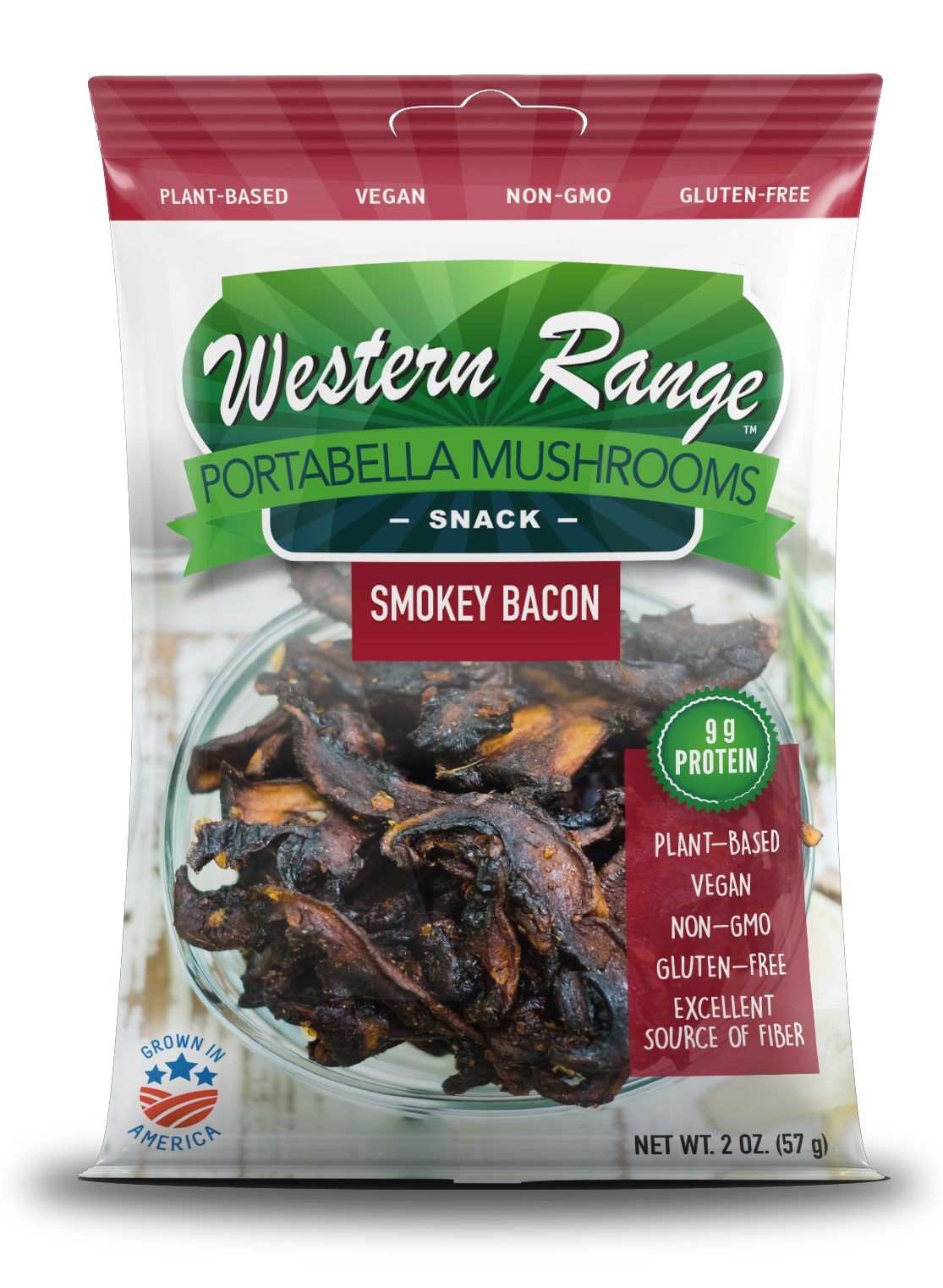 Western Range Portabella Mushrooms - Smokey Bacon