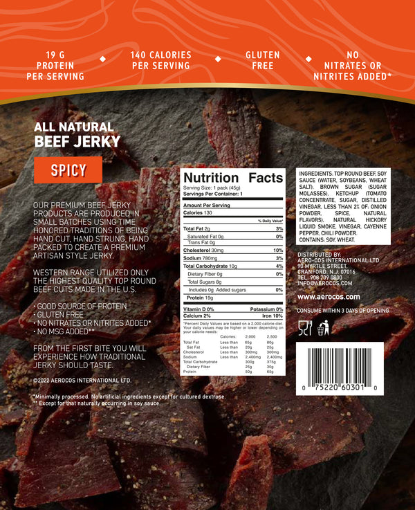 Carne essiccata beef jerky jalapeno 25 g - WILD WEST - Tsunami Nutrition